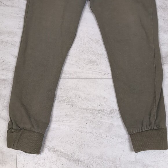 Levis Boys Jogger Sweatpants Pull On Drawstring Olive Army Green Pants Fleece - Picture 3 of 11